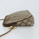 GUCCI GG Supreme Shoulder Bag PVC Beige Gold 97 02 068 Auth 148809-5