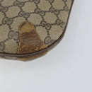 GUCCI GG Supreme Web Sherry Line Bag PVC Beige Gold Red 904 02 026 Auth 148810-10