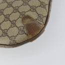 GUCCI GG Supreme Web Sherry Line Bag PVC Beige Gold Red 904 02 026 Auth 148810-13