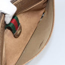 GUCCI GG Supreme Web Sherry Line Bag PVC Beige Gold Red 904 02 026 Auth 148810-20