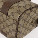 GUCCI GG Supreme Boston Bag PVC Beige Gold 000 40 0207 Auth 148811-14