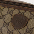 GUCCI GG Supreme Boston Bag PVC Beige Gold 000 40 0207 Auth 148811-17