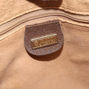 GUCCI GG Supreme Boston Bag PVC Beige Gold 000 40 0207 Auth 148811-18