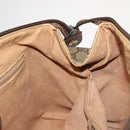 GUCCI GG Supreme Boston Bag PVC Beige Gold 000 40 0207 Auth 148811-19