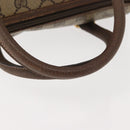 GUCCI GG Supreme Boston Bag PVC Beige Gold 000 40 0207 Auth 148811-7