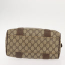 GUCCI GG Supreme Boston Bag PVC Beige Gold 000 40 0207 Auth 148811-5