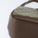 GUCCI GG Supreme Web Sherry Line Bag PVC Beige Gold 116 02 076 Auth 148812-9