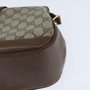 GUCCI GG Supreme Web Sherry Line Bag PVC Beige Gold 116 02 076 Auth 148812-14