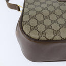 GUCCI GG Supreme Web Sherry Line Bag PVC Beige Gold 116 02 076 Auth 148812-15