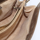 GUCCI GG Supreme Web Sherry Line Bag PVC Beige Gold 116 02 076 Auth 148812-19