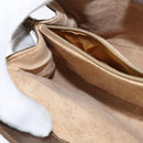 GUCCI GG Supreme Web Sherry Line Bag PVC Beige Gold 116 02 076 Auth 148812-20