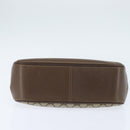 GUCCI GG Supreme Web Sherry Line Bag PVC Beige Gold 116 02 076 Auth 148812-5