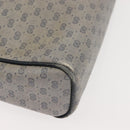 GUCCI Micro GG Supreme Bag PVC Leather Navy Gold 007 58 0014 Auth 148813-15