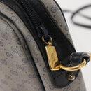 GUCCI Micro GG Supreme Bag PVC Leather Navy Gold 007 58 0014 Auth 148813-10