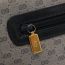 GUCCI Micro GG Supreme Bag PVC Leather Navy Gold 007 58 0014 Auth 148813-17