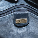 GUCCI Micro GG Supreme Bag PVC Leather Navy Gold 007 58 0014 Auth 148813-18