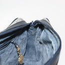 GUCCI Micro GG Supreme Bag PVC Leather Navy Gold 007 58 0014 Auth 148813-19