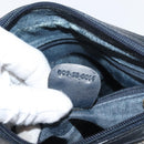 GUCCI Micro GG Supreme Bag PVC Leather Navy Gold 007 58 0014 Auth 148813-12