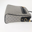 GUCCI Micro GG Supreme Bag PVC Leather Navy Gold 007 58 0014 Auth 148813-3