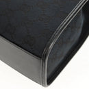 GUCCI GG Canvas Jackie Shoulder Bag Black Silver 002 1073 1781 Auth 148814V-11