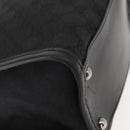 GUCCI GG Canvas Shoulder Bag Black Silver 110292 Auth 148815-15