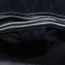 GUCCI GG Canvas Shoulder Bag Black Silver 110292 Auth 148815-10