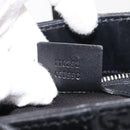 GUCCI GG Canvas Shoulder Bag Black Silver 110292 Auth 148815-12