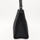 GUCCI GG Canvas Shoulder Bag Black Silver 110292 Auth 148815-3