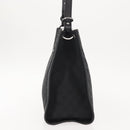 GUCCI GG Canvas Shoulder Bag Black Silver 110292 Auth 148815-4