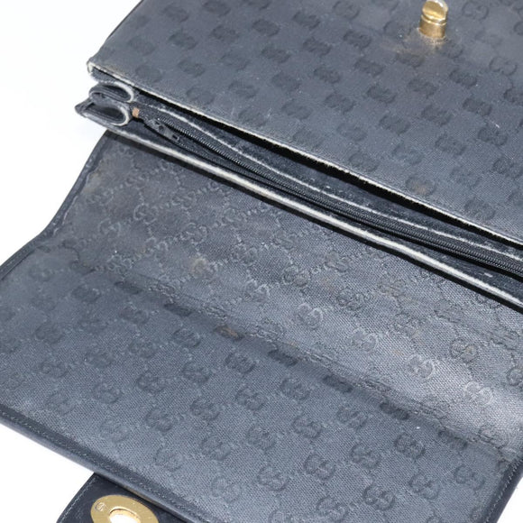 GUCCI GG Canvas Hand Bag 2way Beige Gold 000 46 0274 Auth 148816