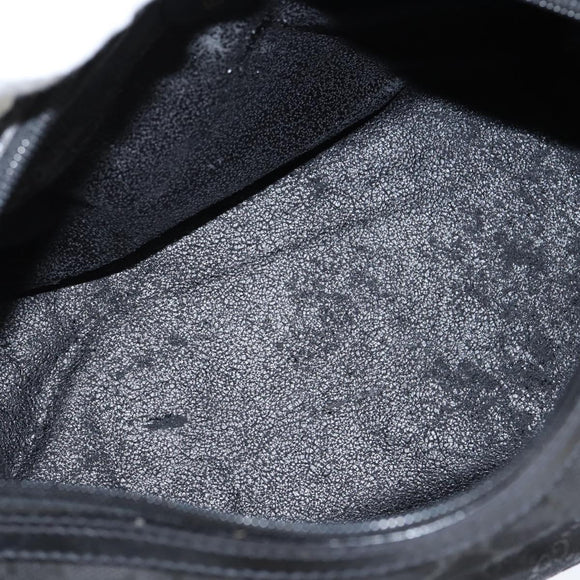 GUCCI GG Canvas Boston Bag Black Gold Auth 148818