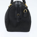 GUCCI GG Canvas Boston Bag Black Gold Auth 148818-3