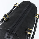 GUCCI GG Canvas Boston Bag Black Gold Auth 148818-6