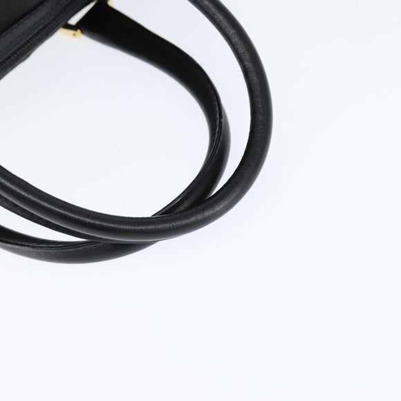 GUCCI GG Canvas Boston Bag Black Gold Auth 148818