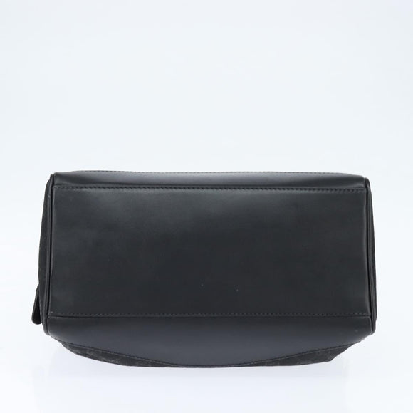 GUCCI GG Canvas Boston Bag Black Gold Auth 148818