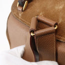 GUCCI Bamboo Backpack Suede Brown Gold 003 2058 0016 Auth 148819-18