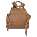 GUCCI Bamboo Backpack Suede Brown Gold 003 2058 0016 Auth 148819-2
