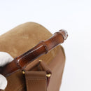 GUCCI Bamboo Backpack Suede Brown Gold 003 2058 0016 Auth 148819-7