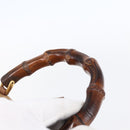 GUCCI Bamboo Backpack Suede Brown Gold 003 2058 0016 Auth 148819-8