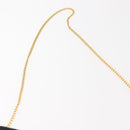 GUCCI Chain Shoulder Bag Nylon Black Gold Auth 148820-14