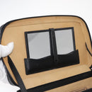 GUCCI Bamboo Vanity Hand Bag Leather Navy Gold 013 122 2491 Auth 148821-10