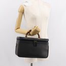 GUCCI Bamboo Vanity Hand Bag Leather Navy Gold 013 122 2491 Auth 148821-22