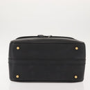 GUCCI Bamboo Vanity Hand Bag Leather Navy Gold 013 122 2491 Auth 148821-5