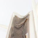 GUCCI Hand Bag Leather White Gold Auth 148822-19