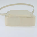 GUCCI Hand Bag Leather 2way White Auth 148823-5