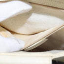 GUCCI Hand Bag Leather 2way White Auth 148823-11