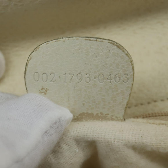 GUCCI Hand Bag Leather 2way White Auth 148823