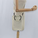 GUCCI Hand Bag Leather 2way White Auth 148823-22