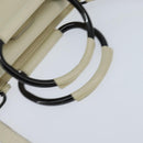 GUCCI Hand Bag Leather 2way White Auth 148823-7