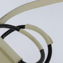 GUCCI Hand Bag Leather 2way White Auth 148823-8